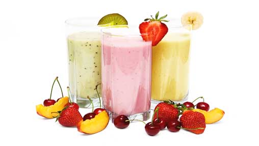 Protein Smoothies with fruits